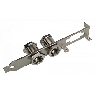Koolance L-Bracket with Dual Socket Fittings